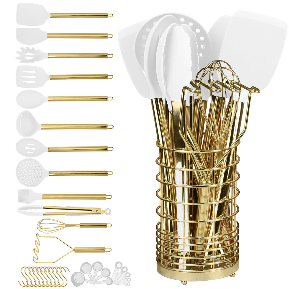 15-Piece Cooking Tool Set, Foo - Kitchen Gadgets Gold ulasan dan harga