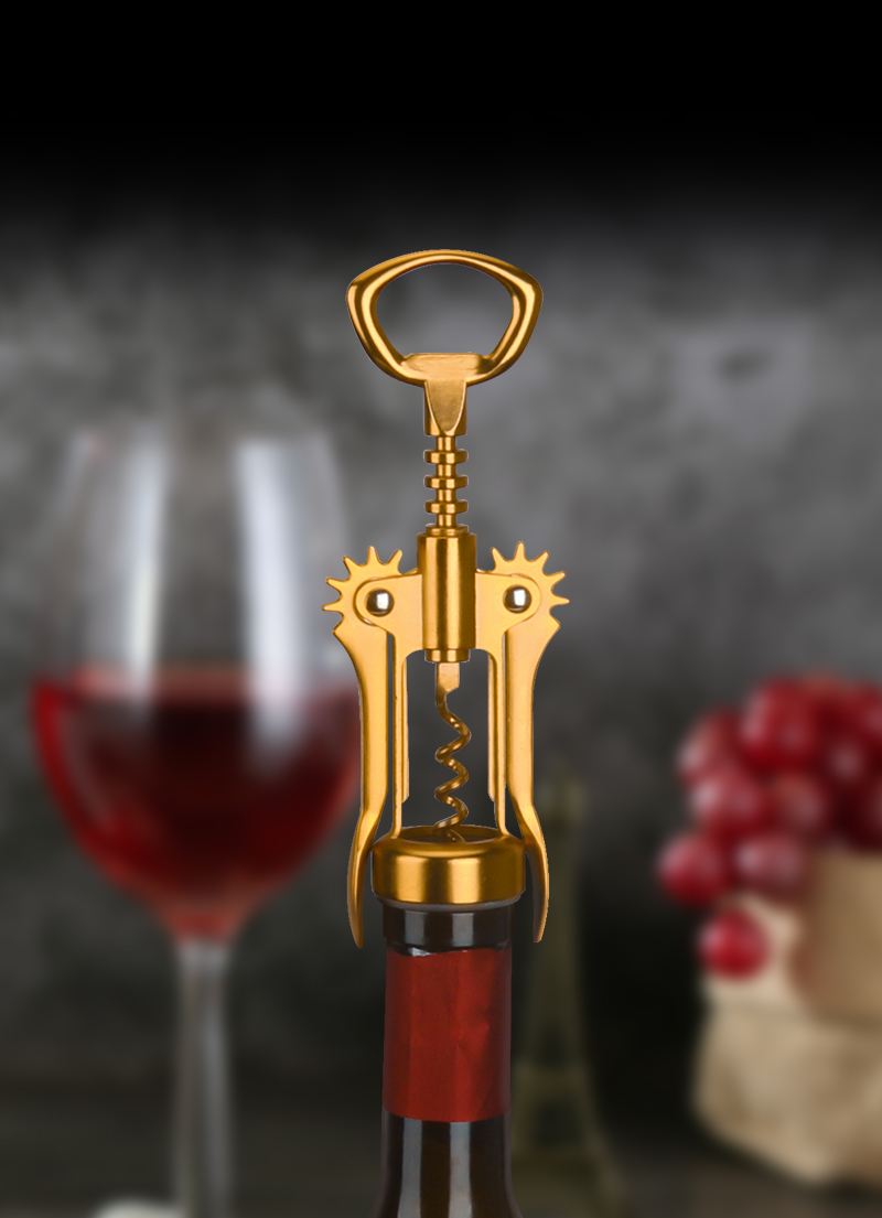 Dark Gold Wine Opener With Win - Kitchen Gadgets Gold ulasan dan harga
